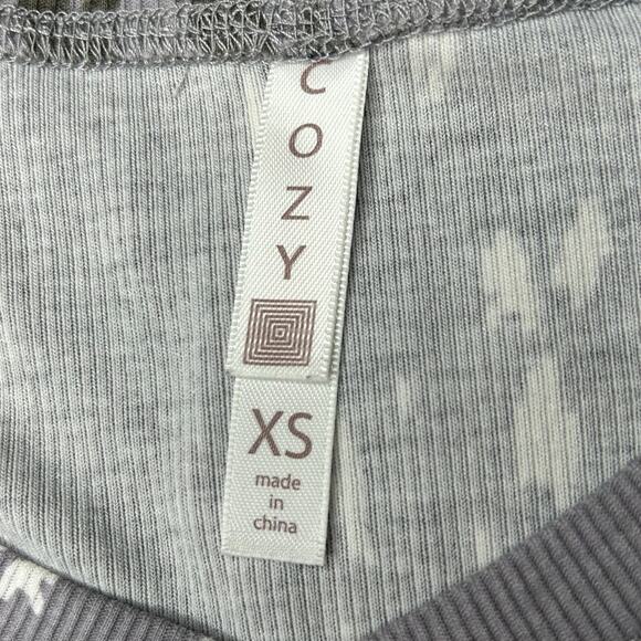 Lot 2 PJ Layering Tops Women S/XS COZY Brand Comfy Cotton Blend Winter Errands - Picture 8 of 11